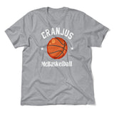 Cranjus Mcbasketball Men/Unisex T-Shirt in Athletic Heather color