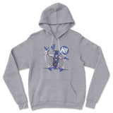 Quadcopter Robot Hoodie in Athletic Heather color