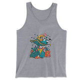 Raccoon Flying Aladdin Men/Unisex Tank in Athletic Heather color
