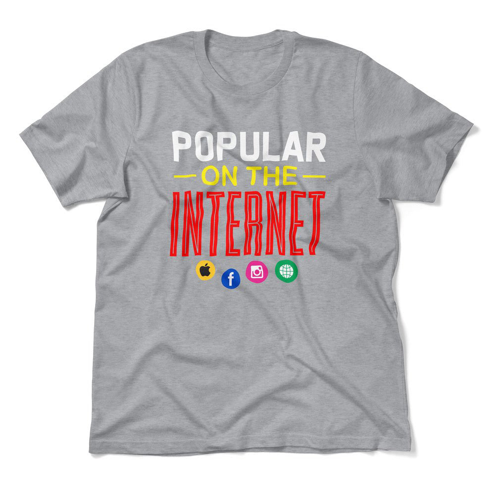 Popular On The Internet Men/Unisex T-Shirt in Athletic Heather color