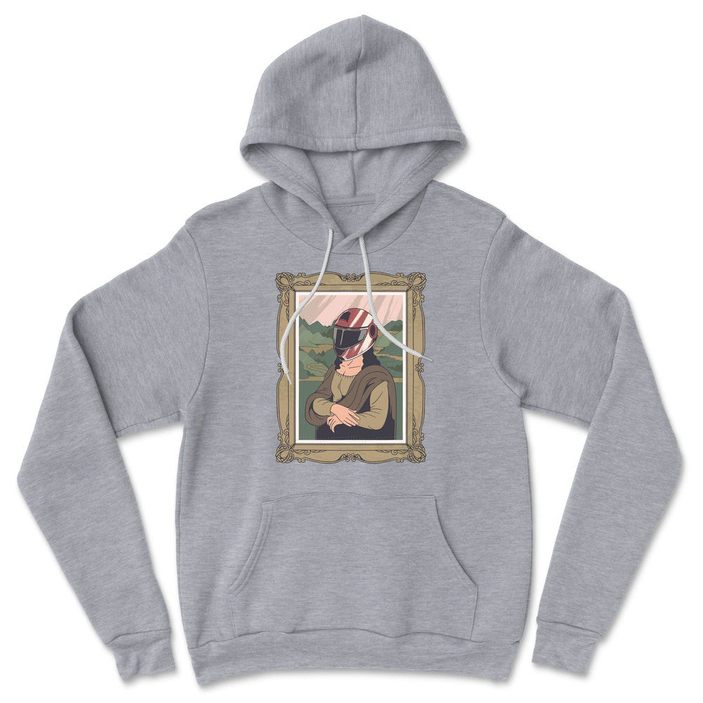 Monalisa Helmet Hoodie in Athletic Heather color