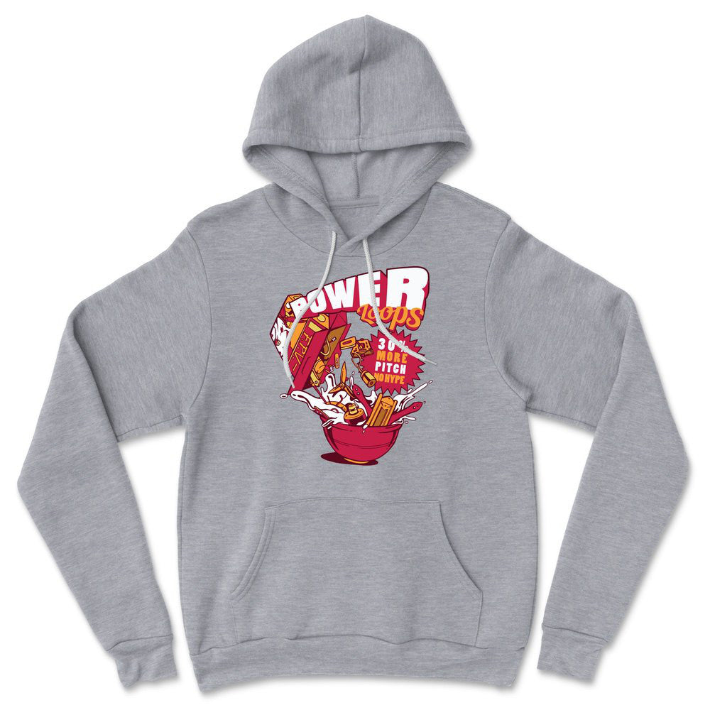 Power Loops Hoodie in Athletic Heather color