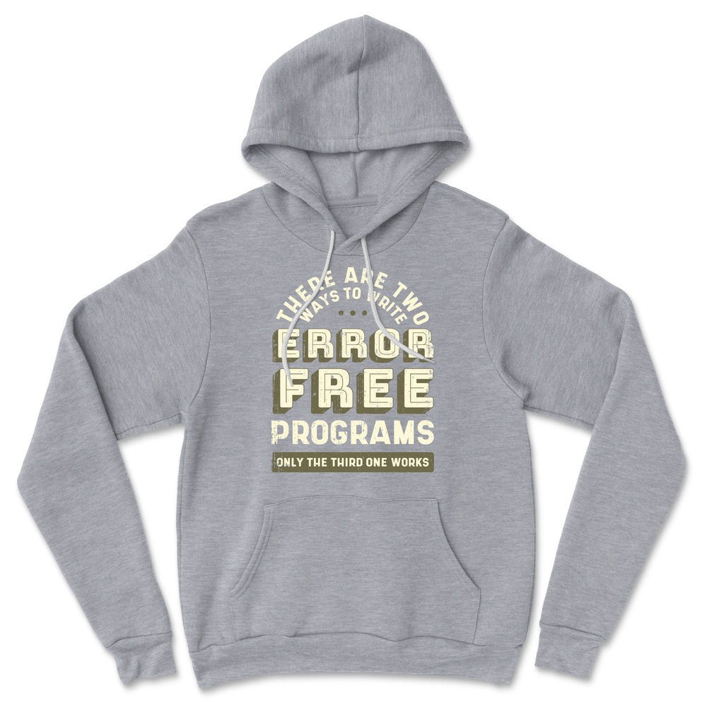 How Many Ways To Write Error Free Programs Hoodie in Athletic Heather color