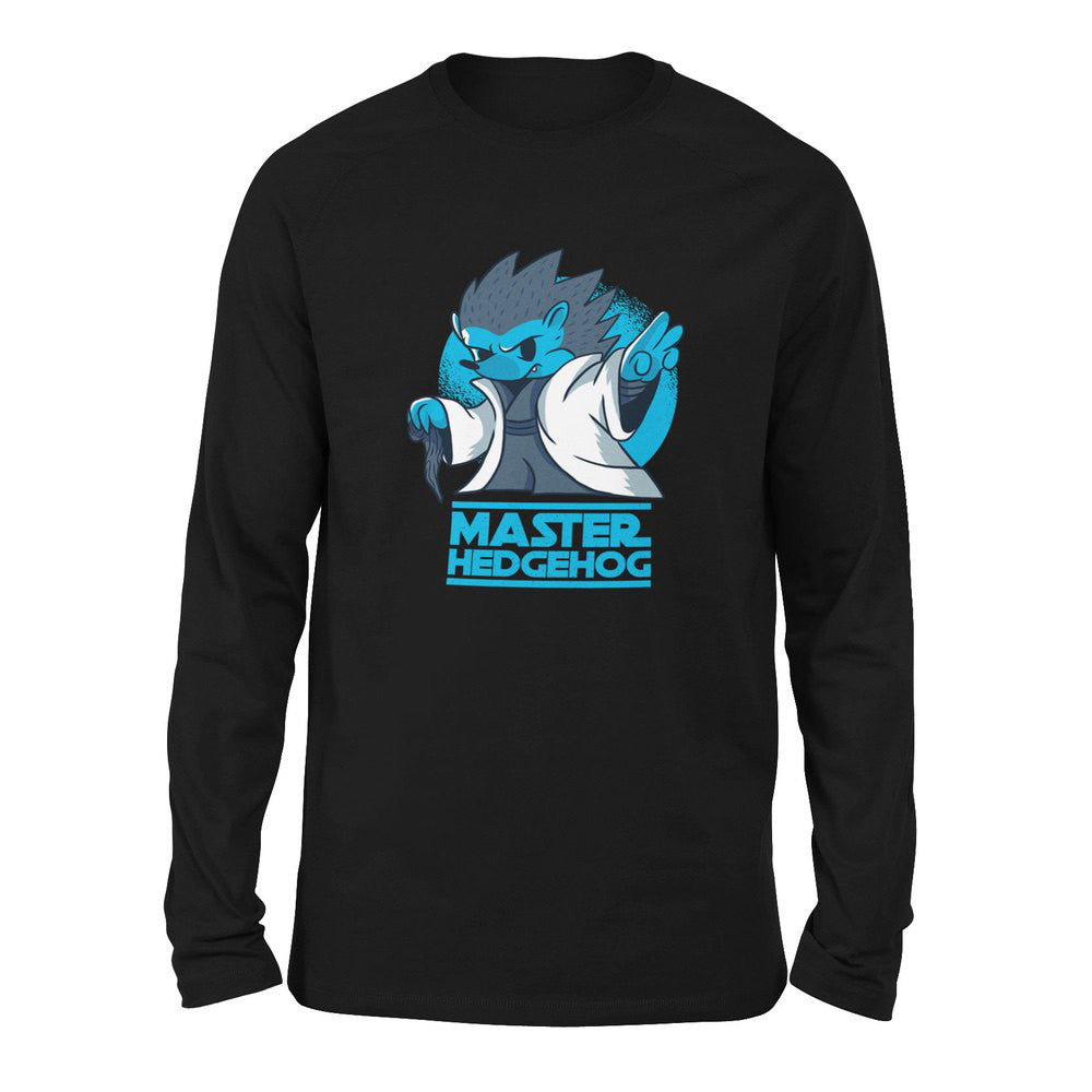 Master Hedgehog Men/Unisex Drop Shoulder Sweatshirt in Black color