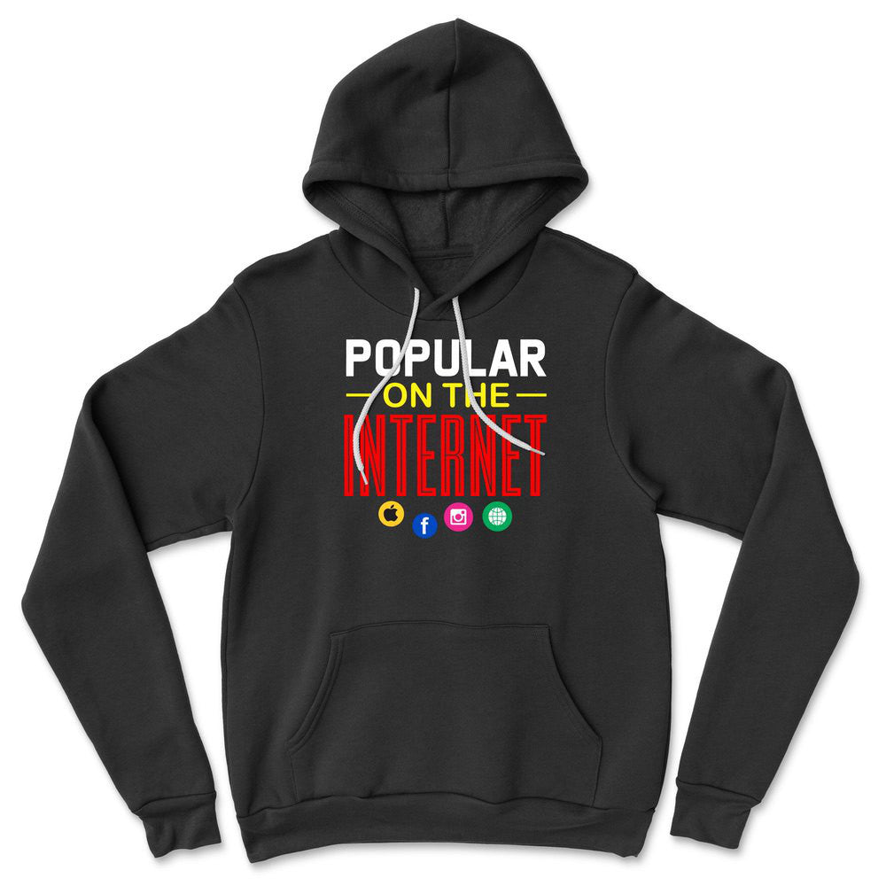 Popular On The Internet Hoodie in Black color