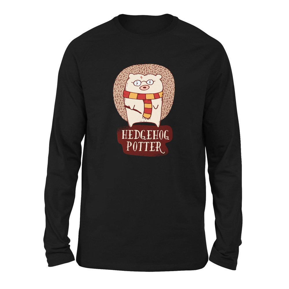 Hedge Hog Potter Men/Unisex Drop Shoulder Sweatshirt in Black color