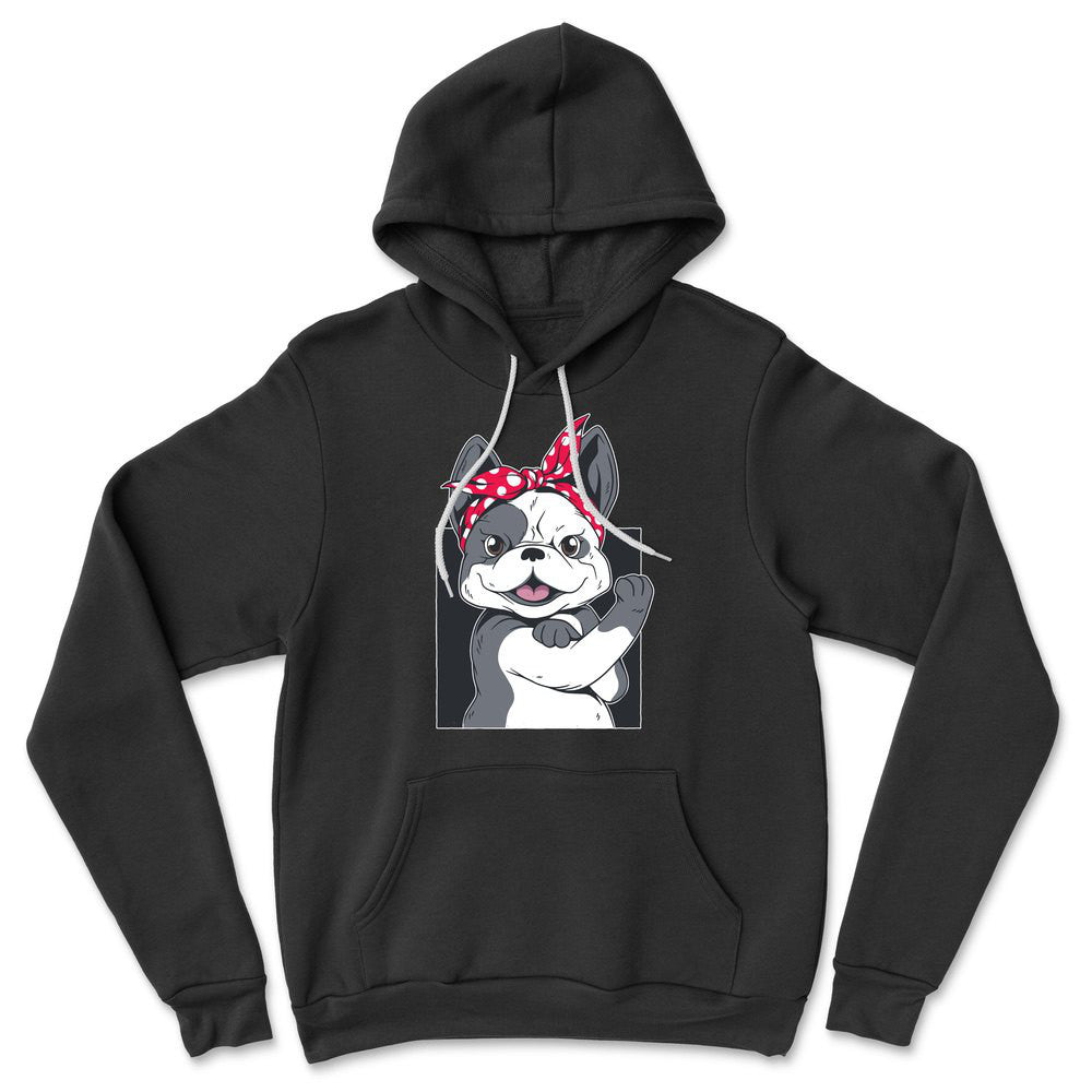 French Bulldog Hoodie in Black color