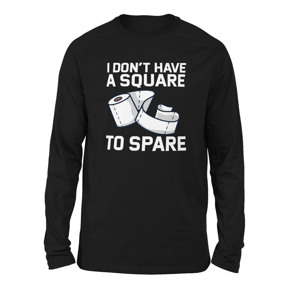 I Don't Have A Square To Spare Men/Unisex Drop Shoulder Sweatshirt in Black color