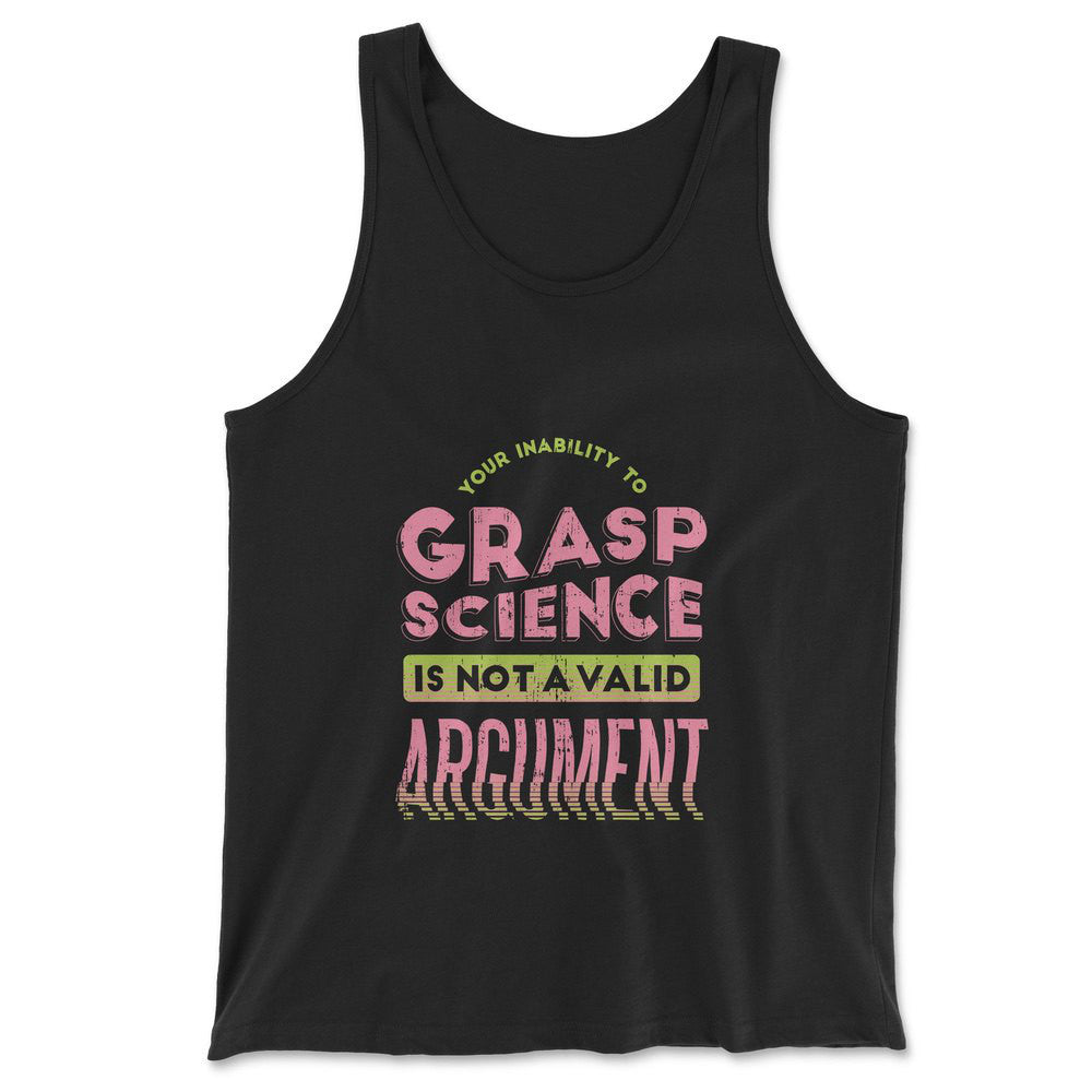 Not A Valid Argument Men/Unisex Tank in Black color