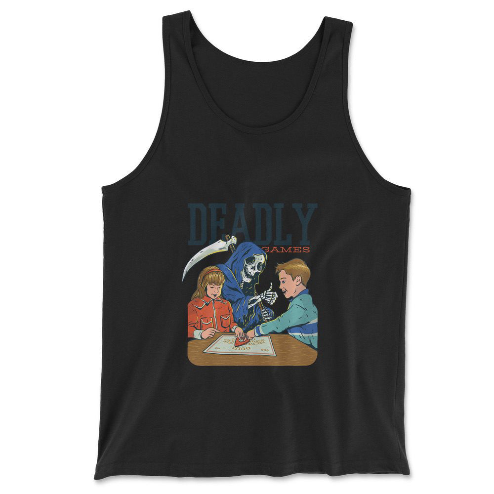 Deadly Games Men/Unisex Tank in Black color