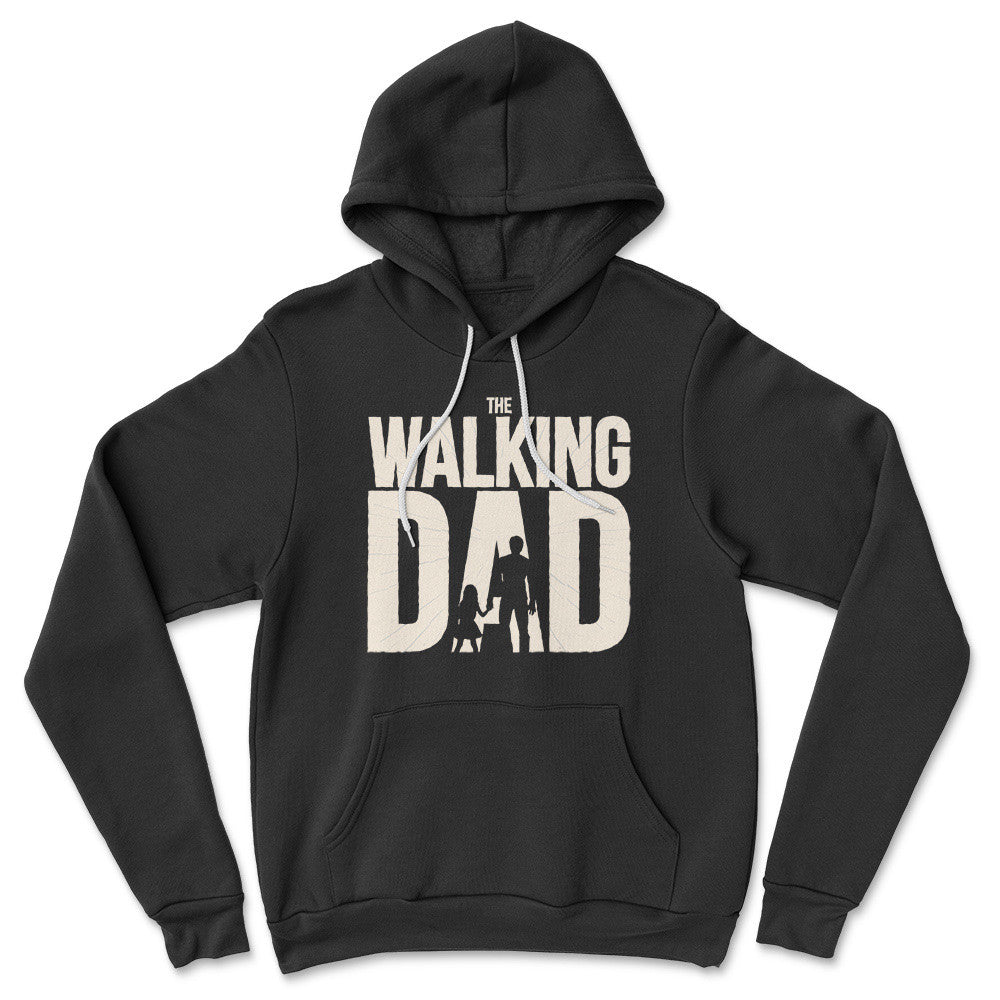 The Walking Dad Hoodie in Black color