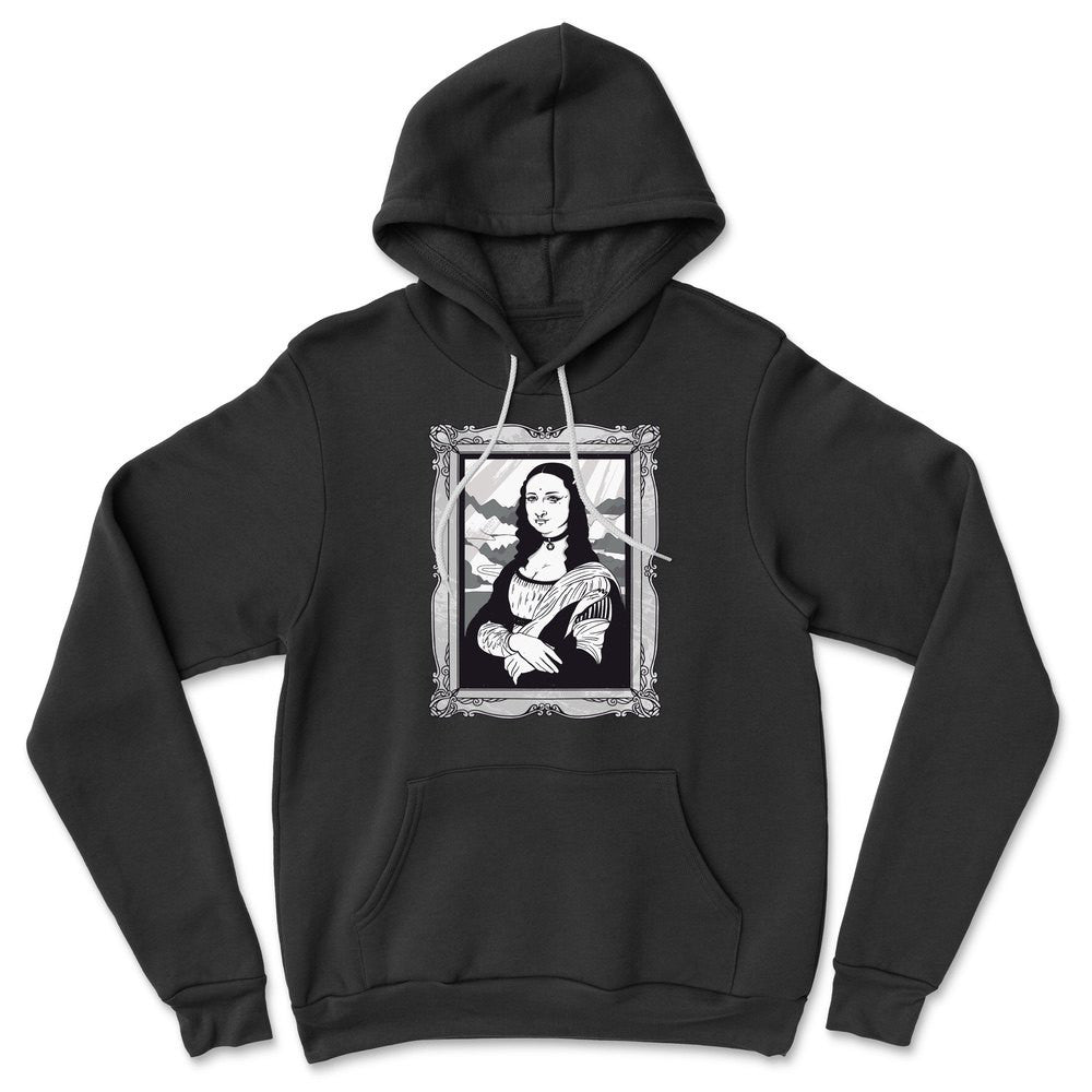 Gothic Monalisa Hoodie in Black color