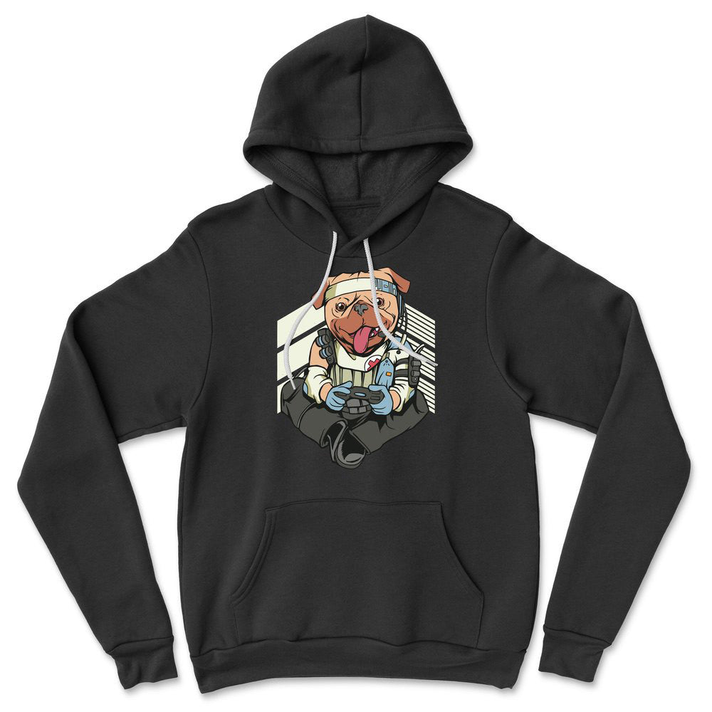 Lifeline Pug Apex Gamer Hoodie in Black color