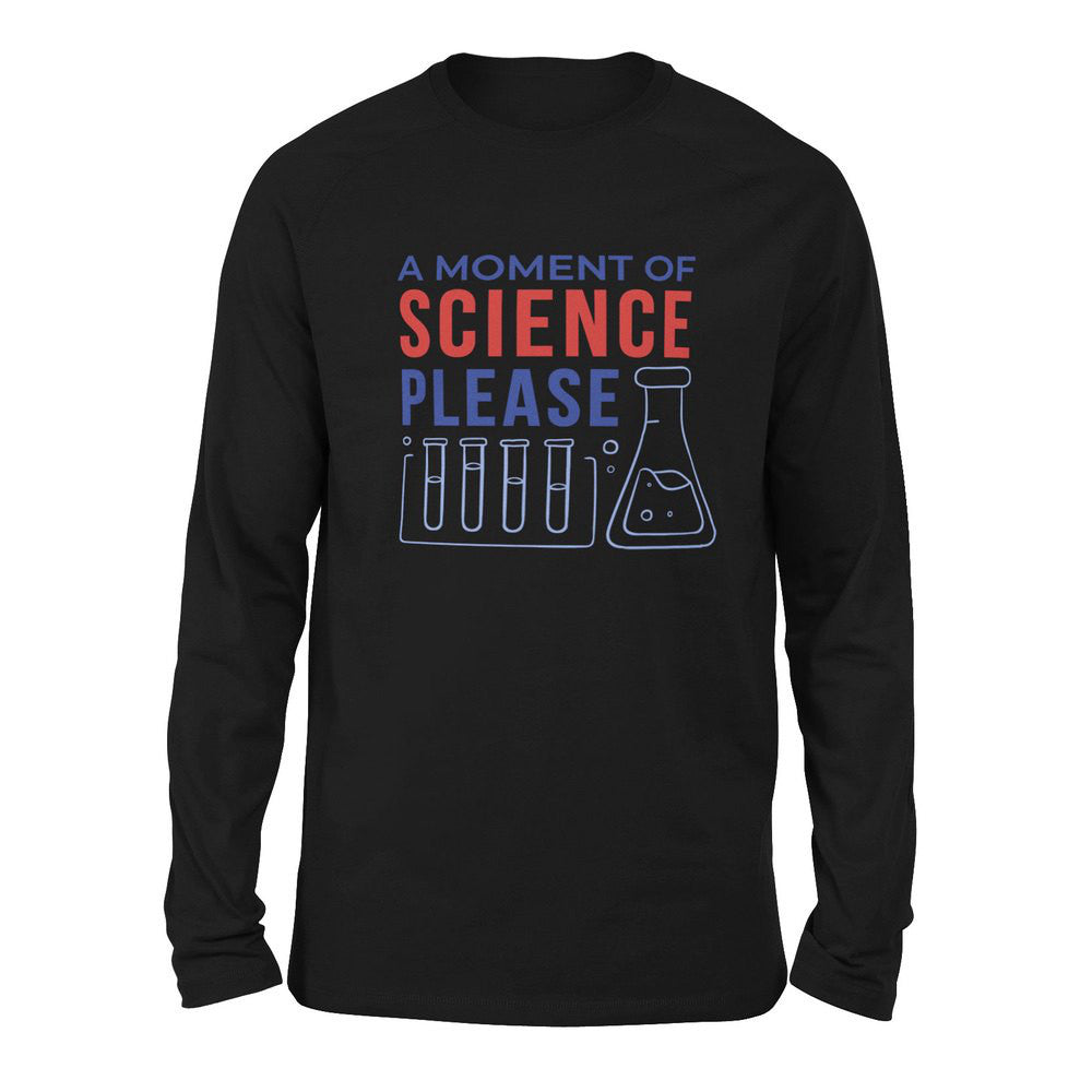 A Moment Of Science Please Men/Unisex Drop Shoulder Sweatshirt in Black color