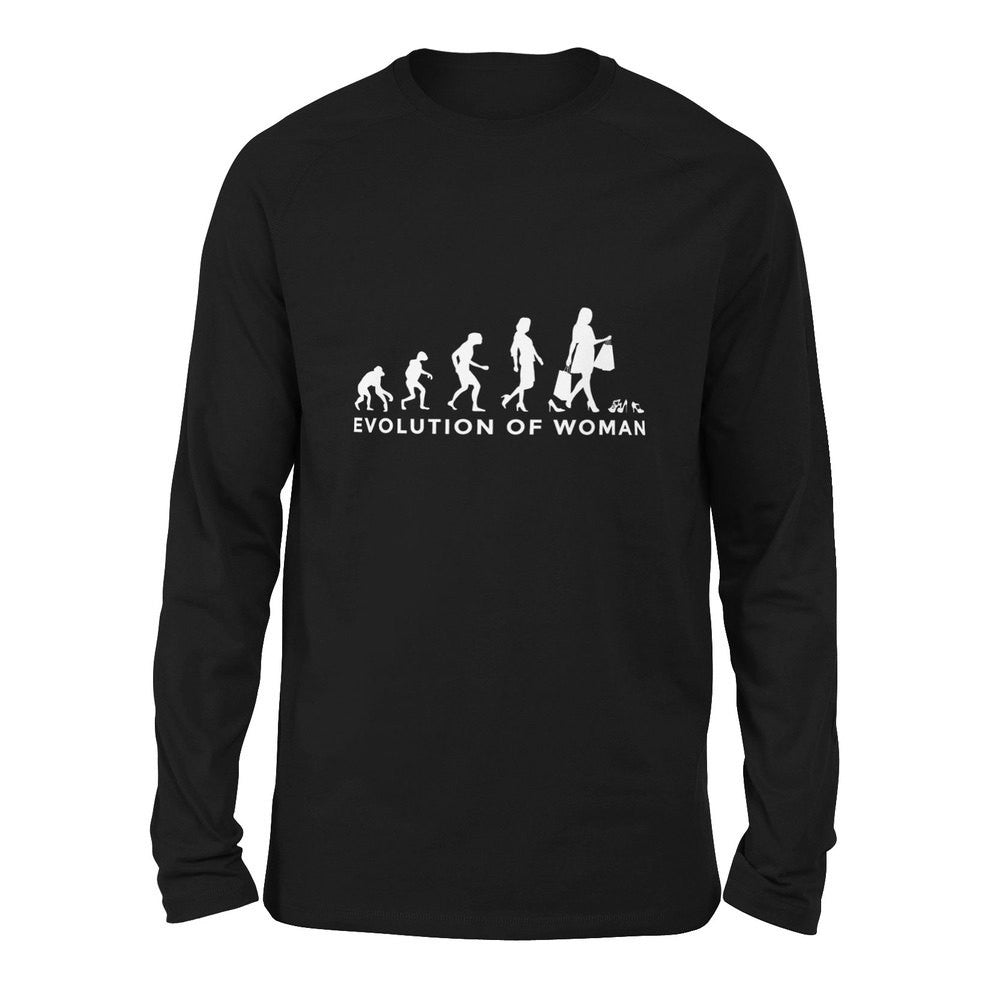 Female Evolution Men/Unisex Drop Shoulder Sweatshirt in Black color
