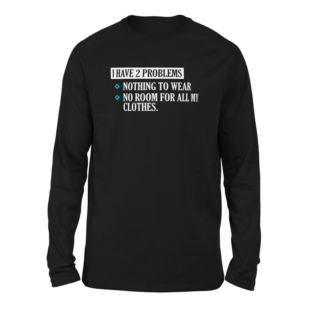 I Have 2 Problems Men/Unisex Drop Shoulder Sweatshirt in Black color