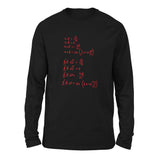 Physics Formula Men/Unisex Drop Shoulder Sweatshirt in Black color