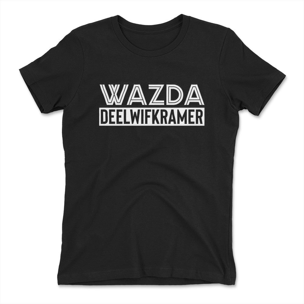Wazda Deelwifkramer Womens T-Shirt in Black color