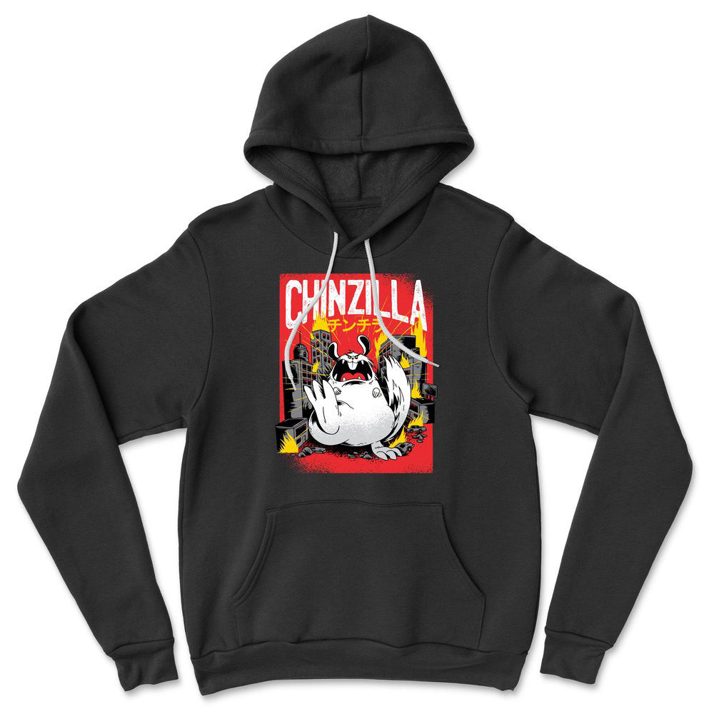 Chinzilla Monster Hoodie in Black color