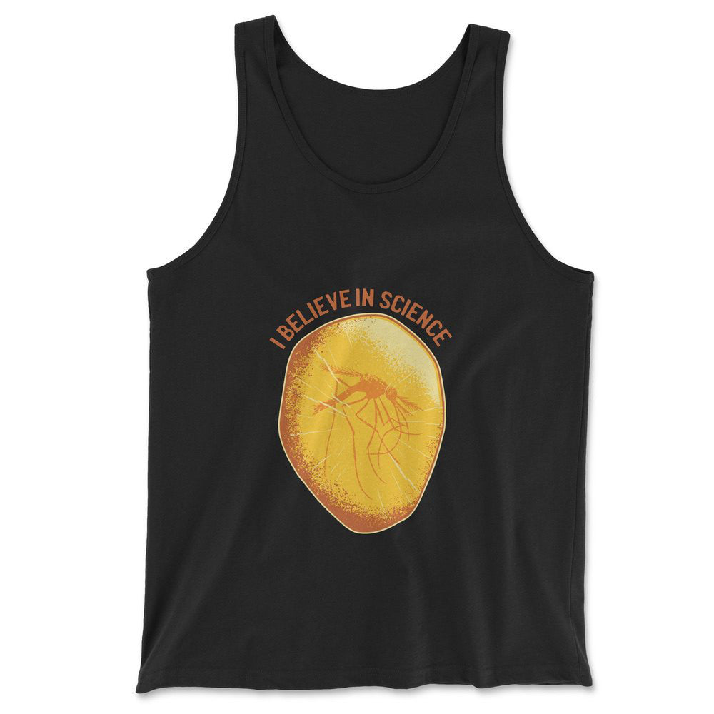 I Believe In Science Men/Unisex Tank in Black color
