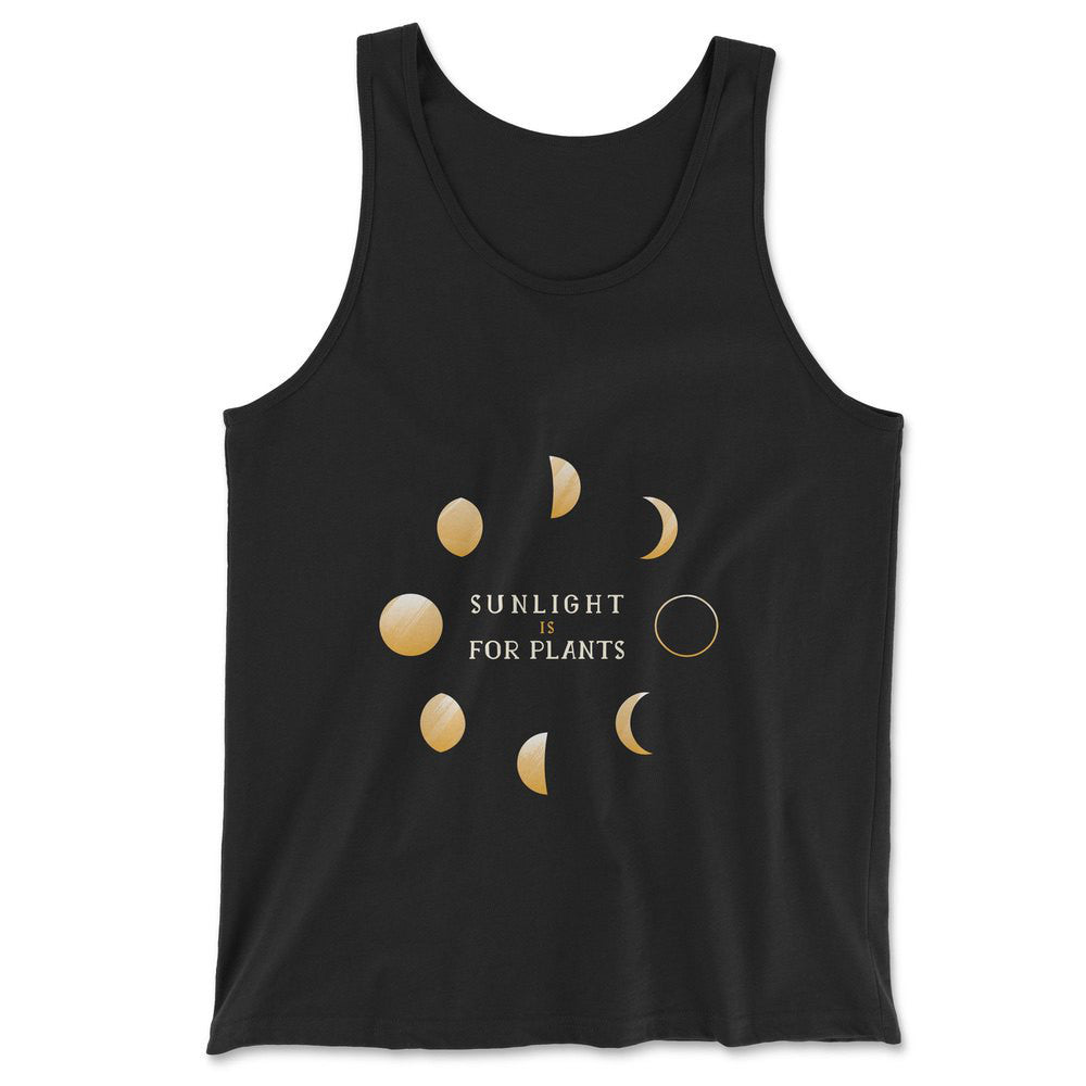 Night Moon Phases Men/Unisex Tank in Black color
