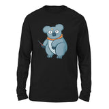 Koala Potter Men/Unisex Drop Shoulder Sweatshirt in Black color