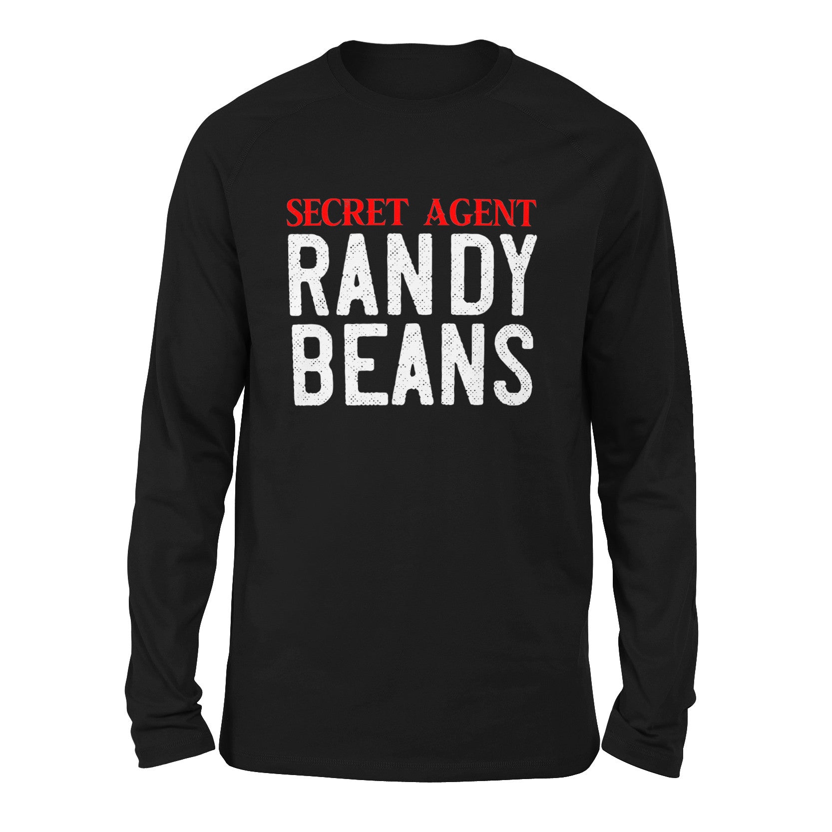 Secret Agent Randy Beans Men/Unisex Drop Shoulder Sweatshirt in Black color