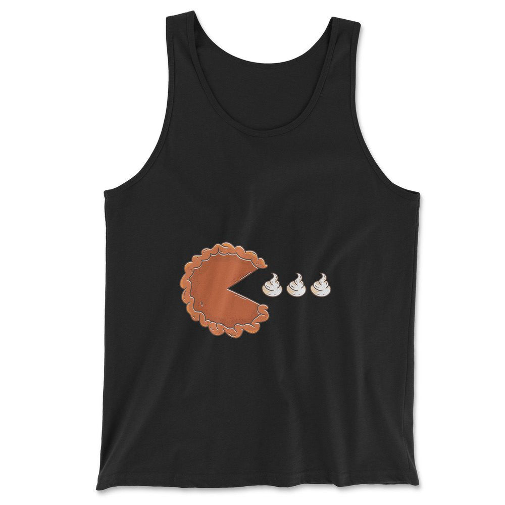 Pie Eating Cream Men/Unisex Tank in Black color