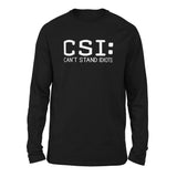 CSI - Can't Stand Idiots Men/Unisex Drop Shoulder Sweatshirt in Black color