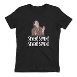 Seven! Seven! Seven! Seven! Womens T-Shirt in Black color