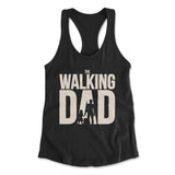 The Walking Dad Womens Racerback Tank in Black color