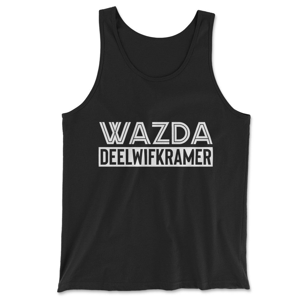 Wazda Deelwifkramer Men/Unisex Tank in Black color