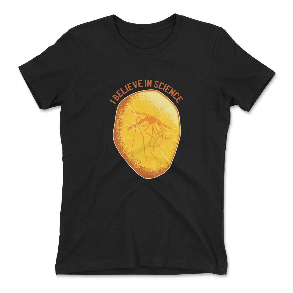 I Believe In Science Womens T-Shirt in Black color