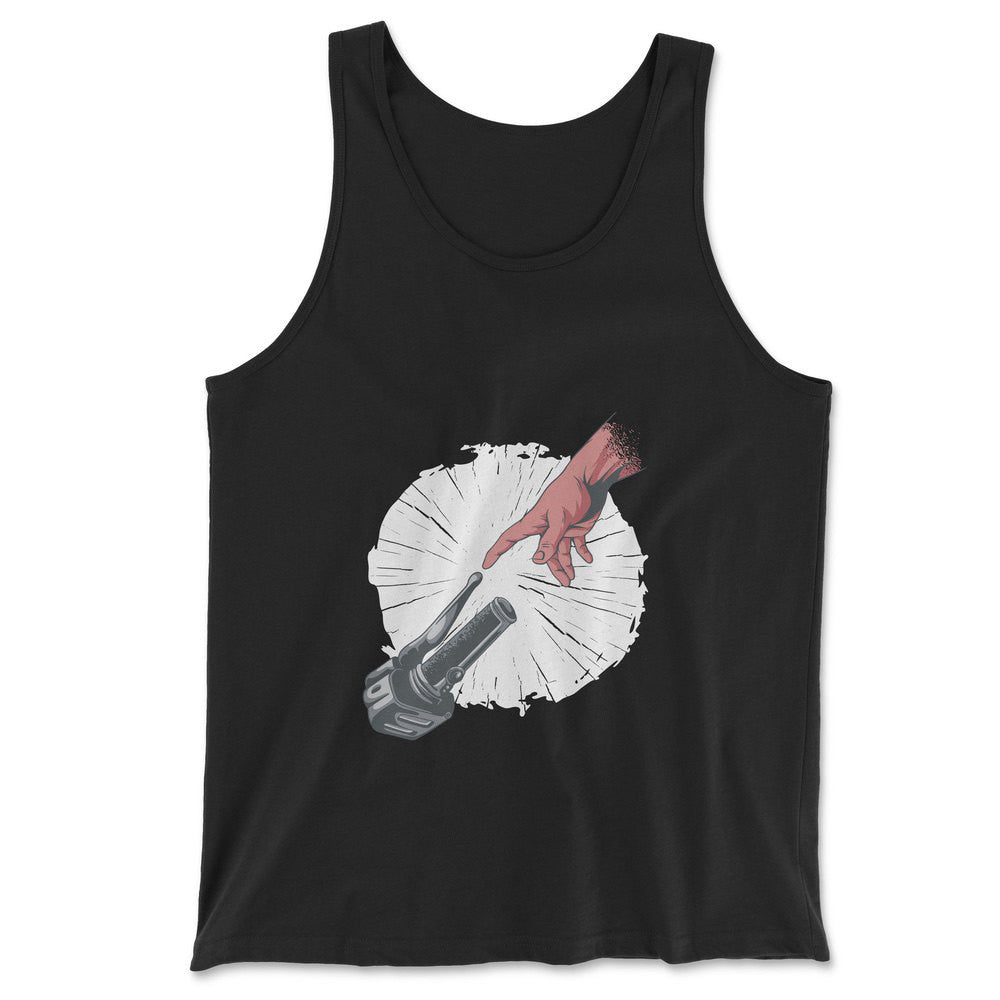Creation Of Adam - Motorcycle Men/Unisex Tank in Black color