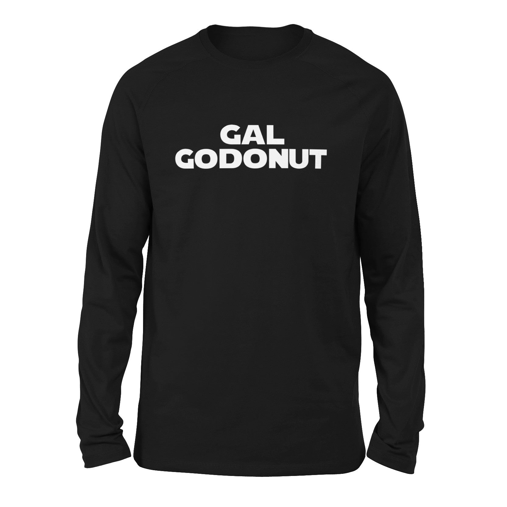 Gal Godonut Men/Unisex Drop Shoulder Sweatshirt in Black color