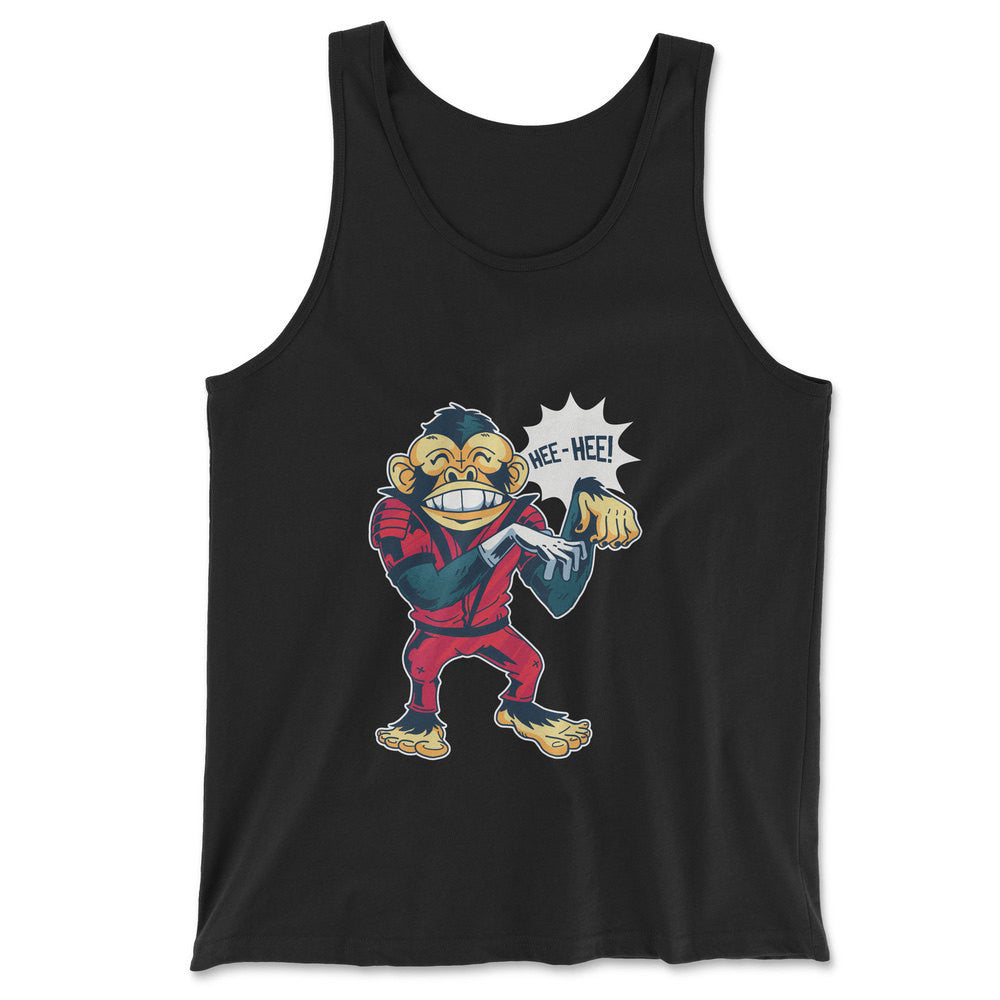 Dancing Monkey Jackson Men/Unisex Tank in Black color