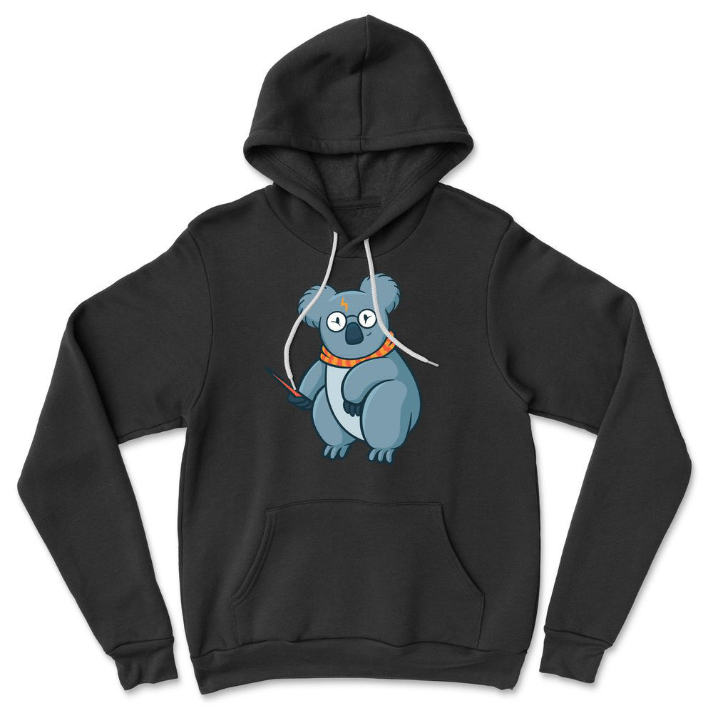 Koala Potter Hoodie in Black color