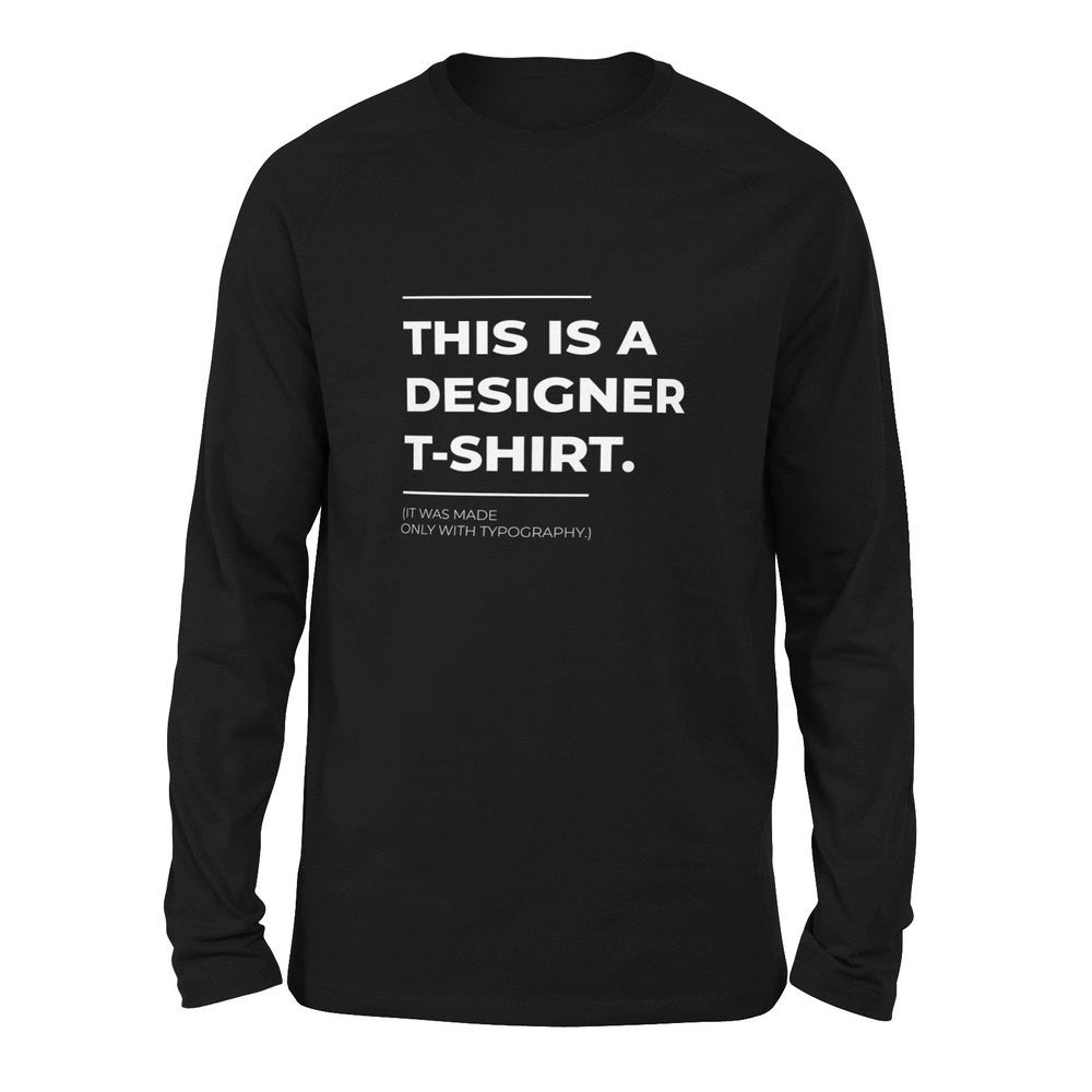 Designer Tshirt Men/Unisex Drop Shoulder Sweatshirt in Black color