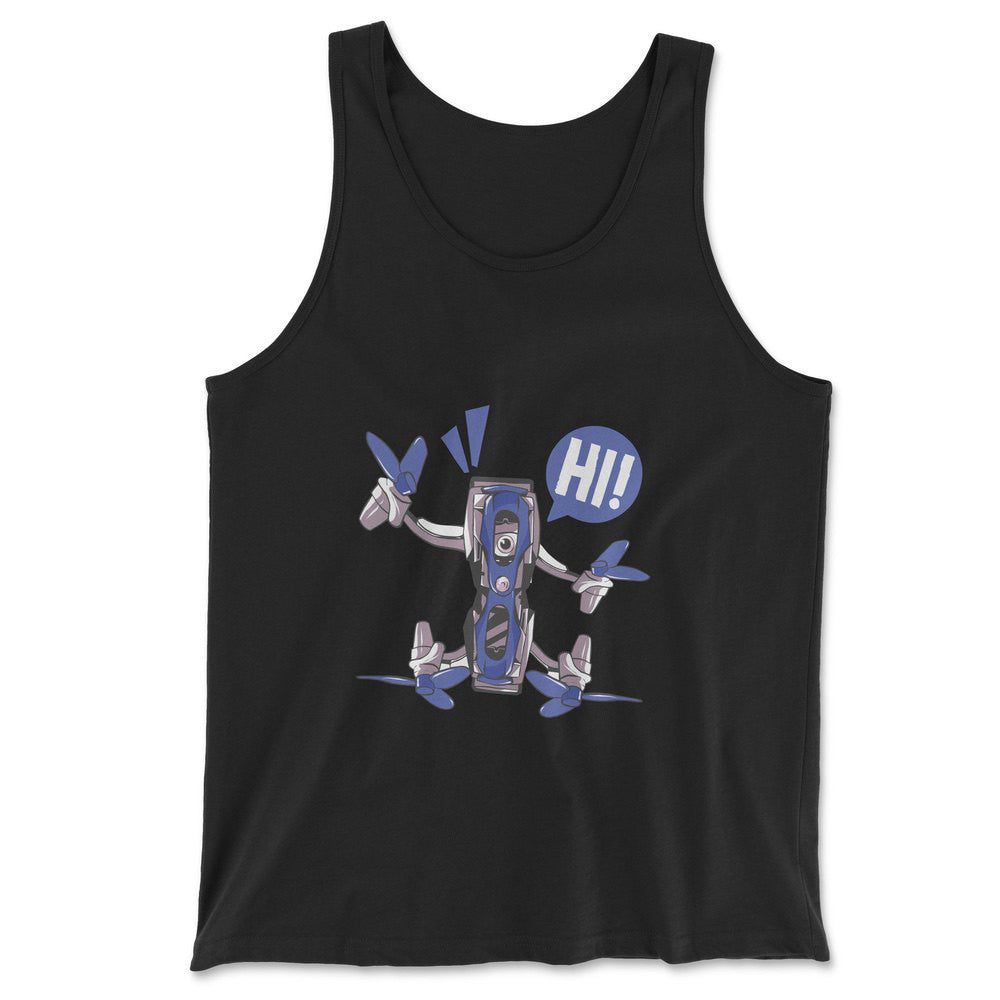 Quadcopter Robot Men/Unisex Tank in Black color