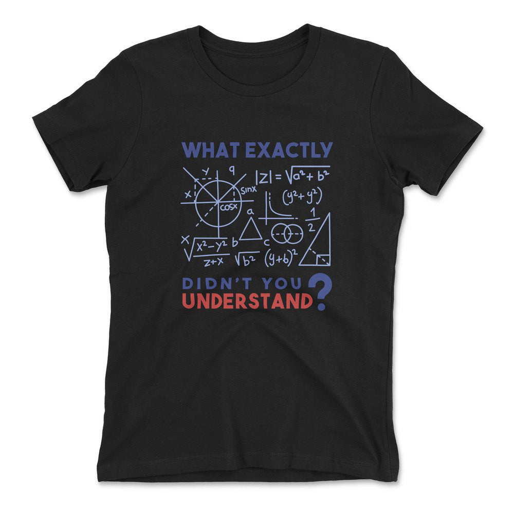 What Exactly Didn't You Understand Womens T-Shirt in Black color