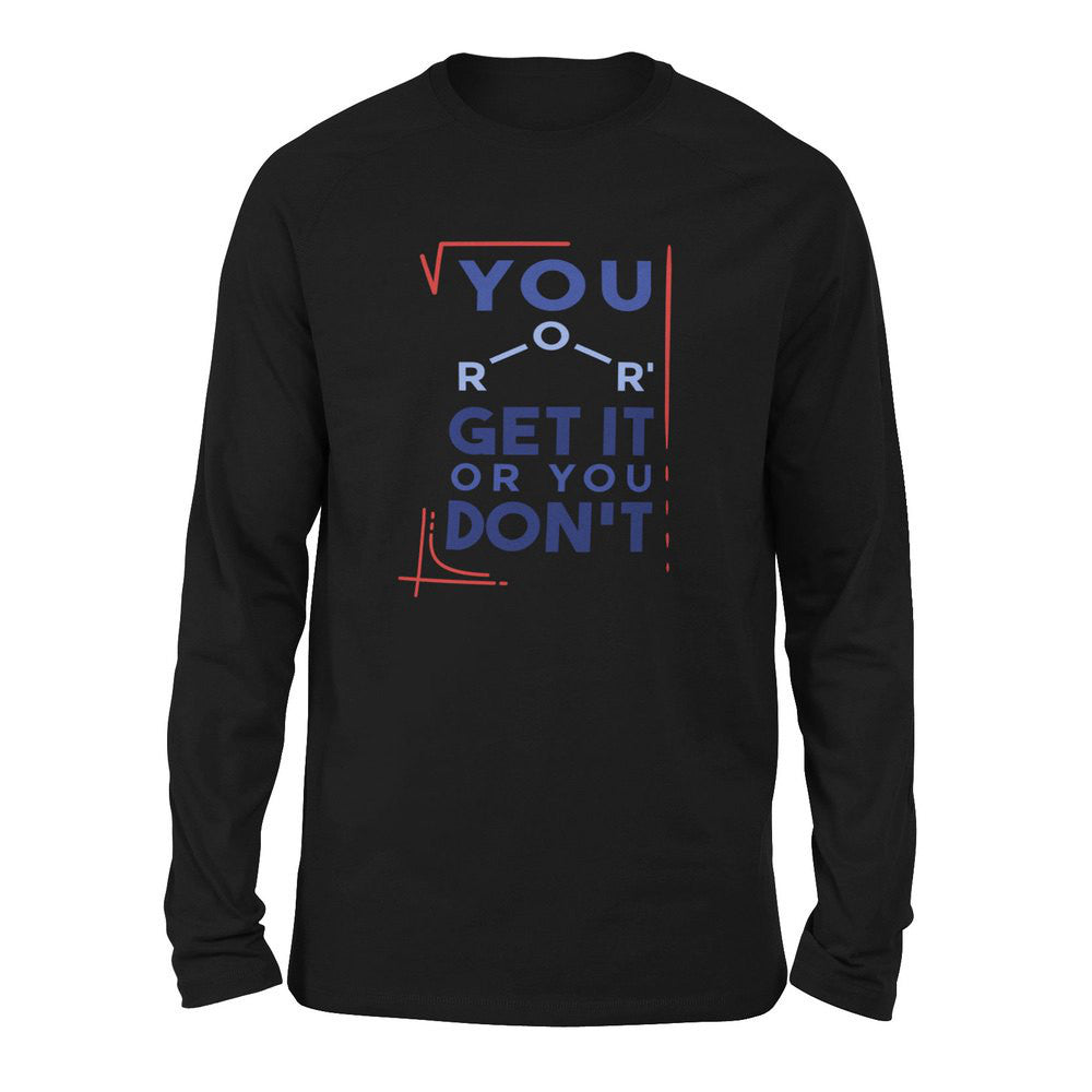 You Get It Or You Dont Men/Unisex Drop Shoulder Sweatshirt in Black color