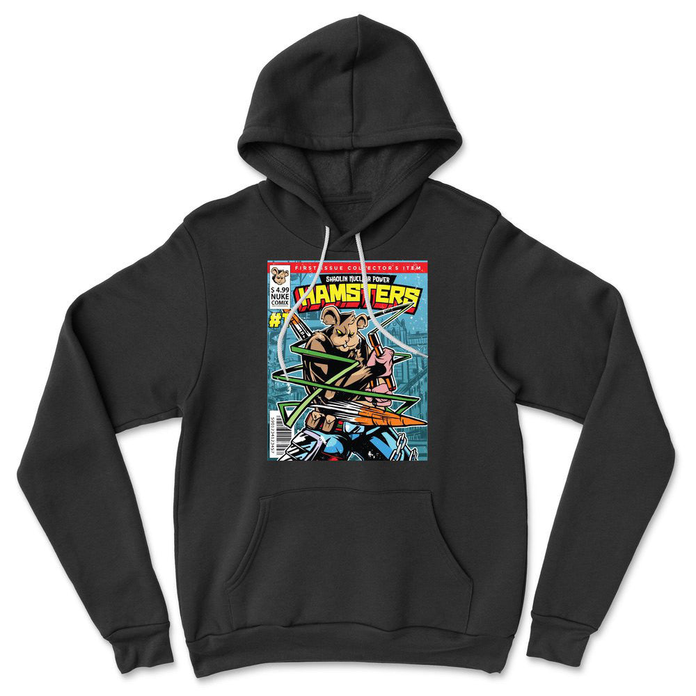 Comic Cover - Hamsters Hoodie in Black color