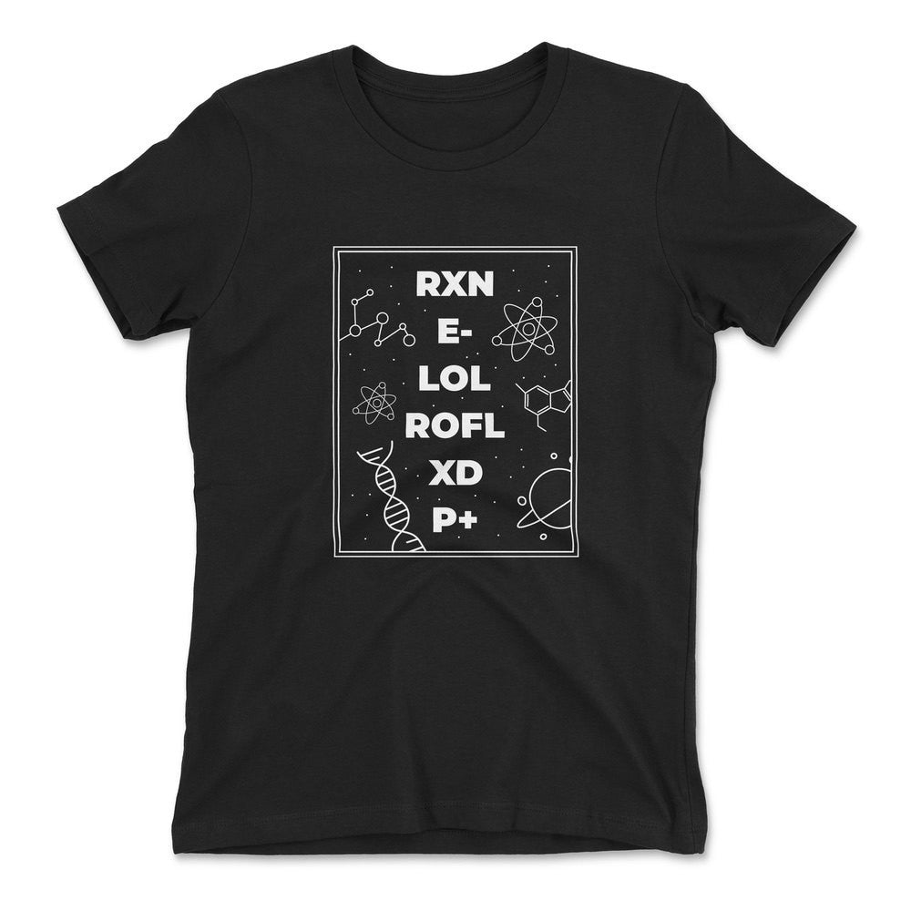 Scientific Verbal Expression Womens T-Shirt in Black color
