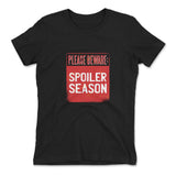 Spoiler Alert Womens T-Shirt in Black color