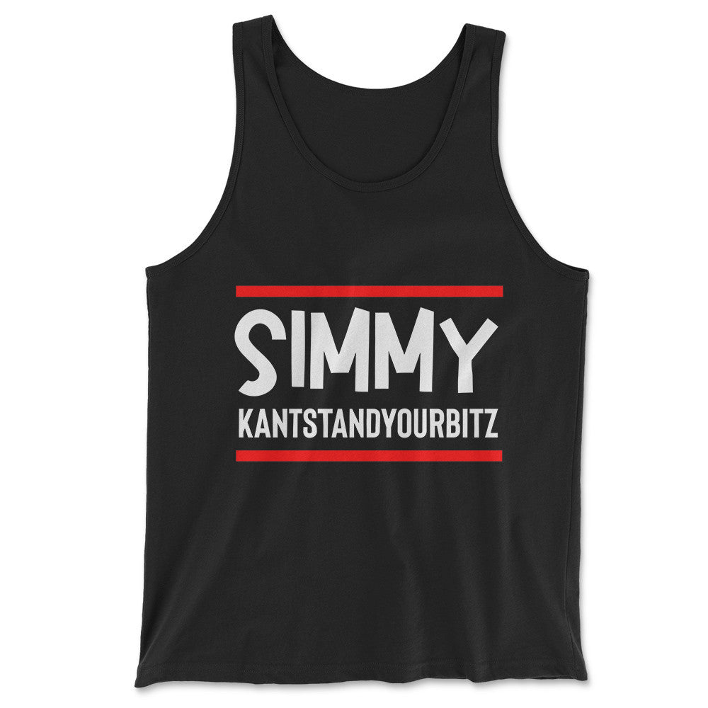 Simmy Kantstandyourbitz Men/Unisex Tank in Black color