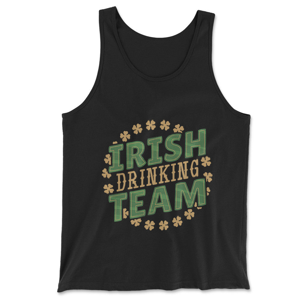 Irish Drinking Team Men/Unisex Tank in Black color