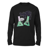 I Think You're Overreacting Men/Unisex Drop Shoulder Sweatshirt in Black color