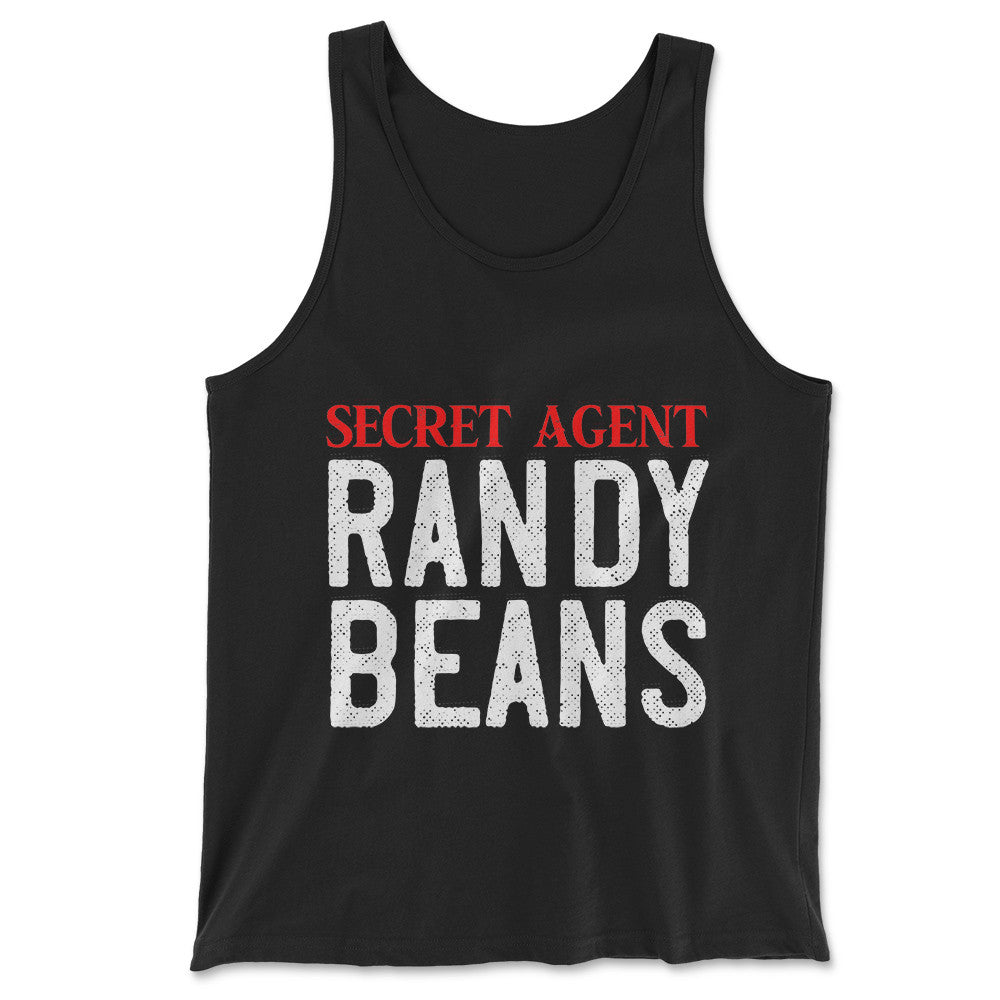 Secret Agent Randy Beans Men/Unisex Tank in Black color