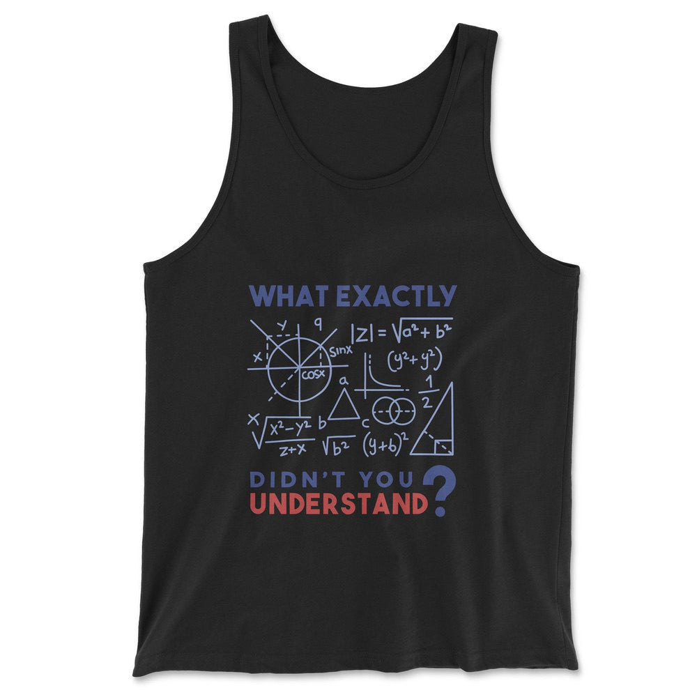 What Exactly Didn't You Understand Men/Unisex Tank in Black color