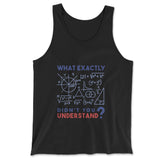 What Exactly Didn't You Understand Men/Unisex Tank in Black color